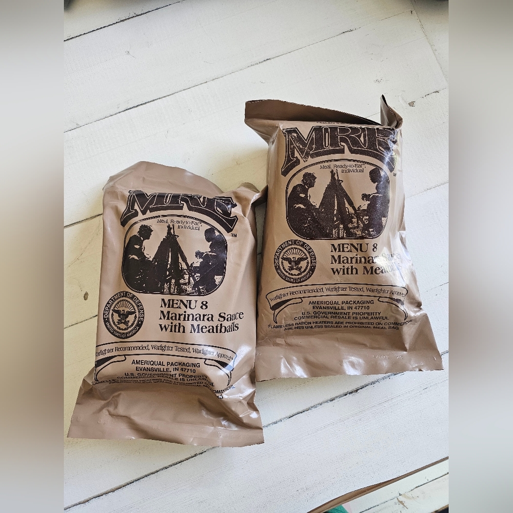 MRE Meal: Marinara Sauce with Meatballs ×2